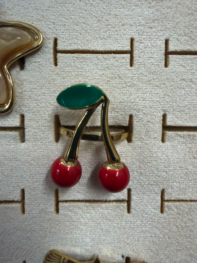 Bague cerises petit modèle