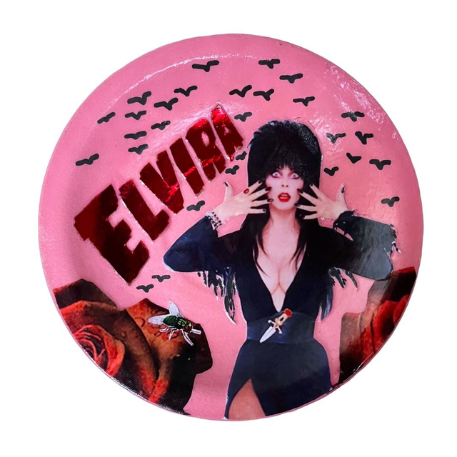 "Elvira" Pink Upcycled Trinket Dish - House of Frisson