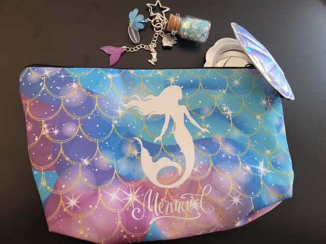 La jolie Sirène _ Trio Bijou de Sac, Miroir de poche et Pochette