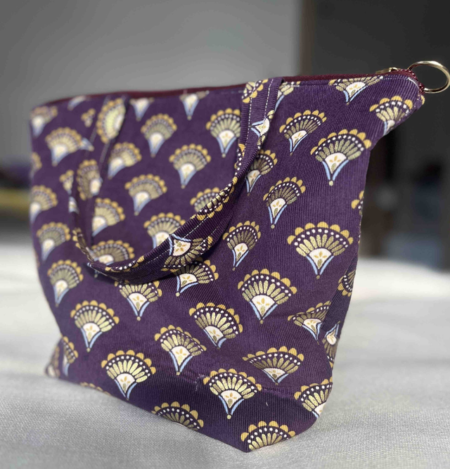 Tote Bag mit Reißverschluss - Lila