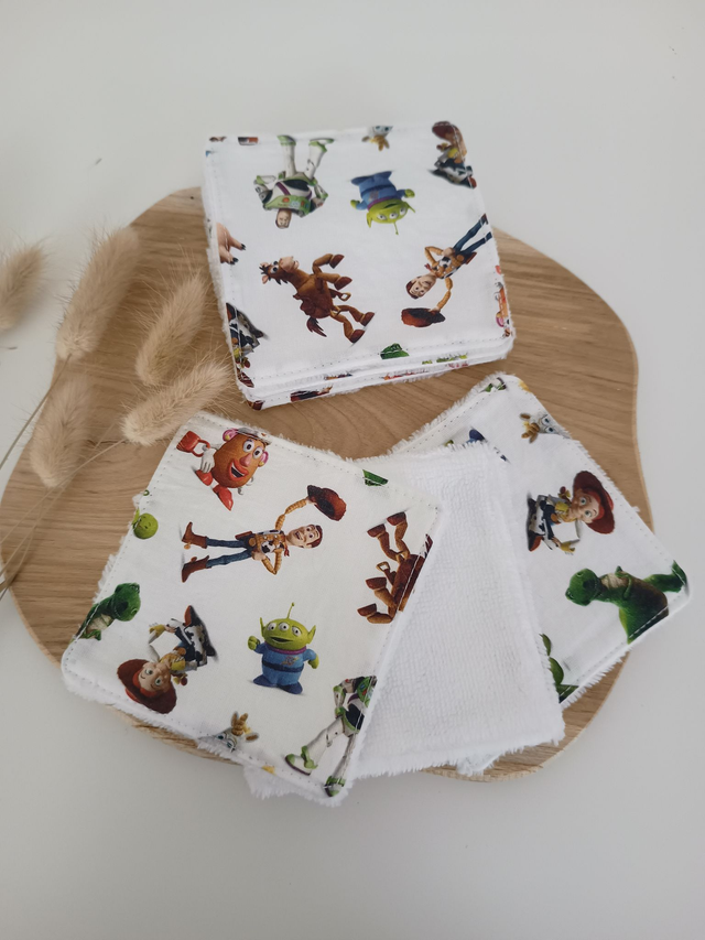 Lot de 5 coton lavables "Toy story"