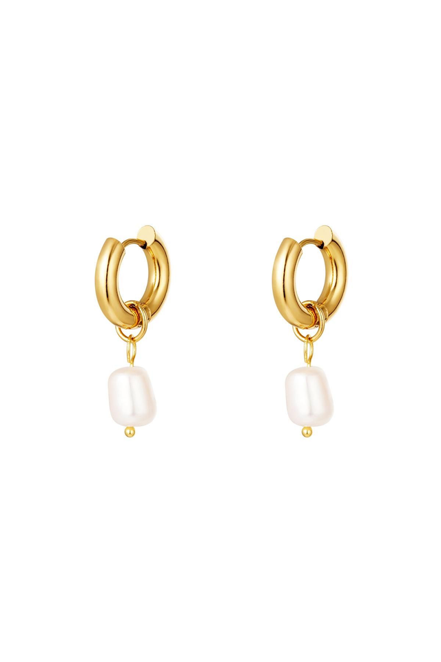 oorbellen parels goud