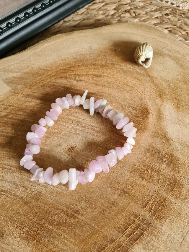 Bracelet baroque Kunzite