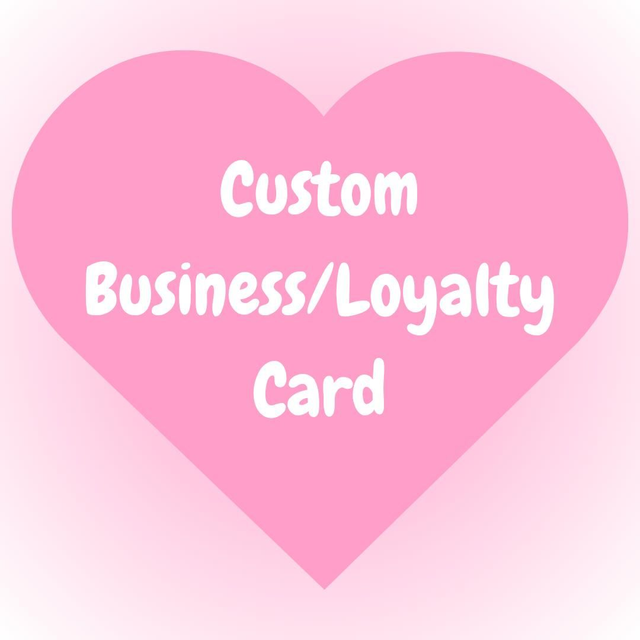 Custom Business/Loyalty Card Commission
