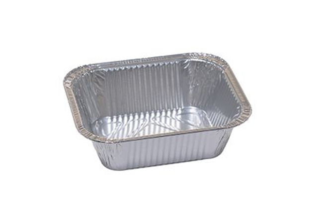 Contenitori vaschette in alluminio 110 rettangolari vol. 490 cc