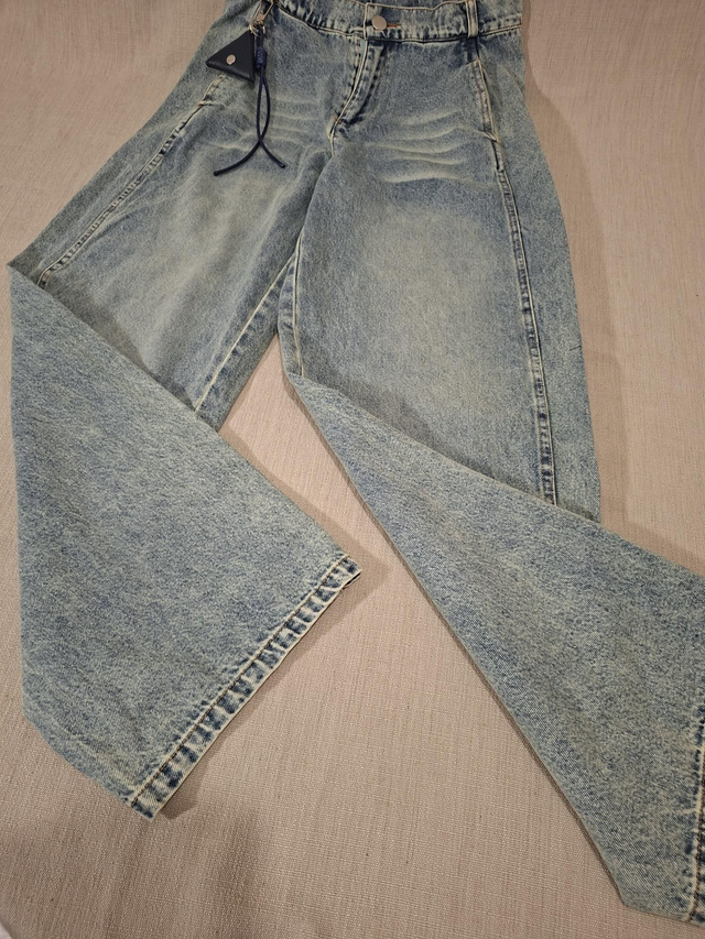 Jean wide leg délavé fille 10 ans (100% Coton) – NEUF avec étiquette