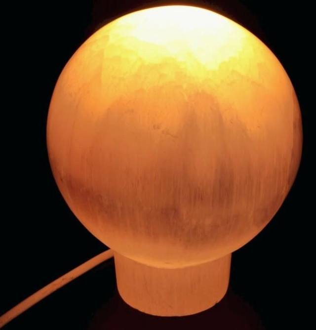 Lampe Sélénite Sphère 16cm

