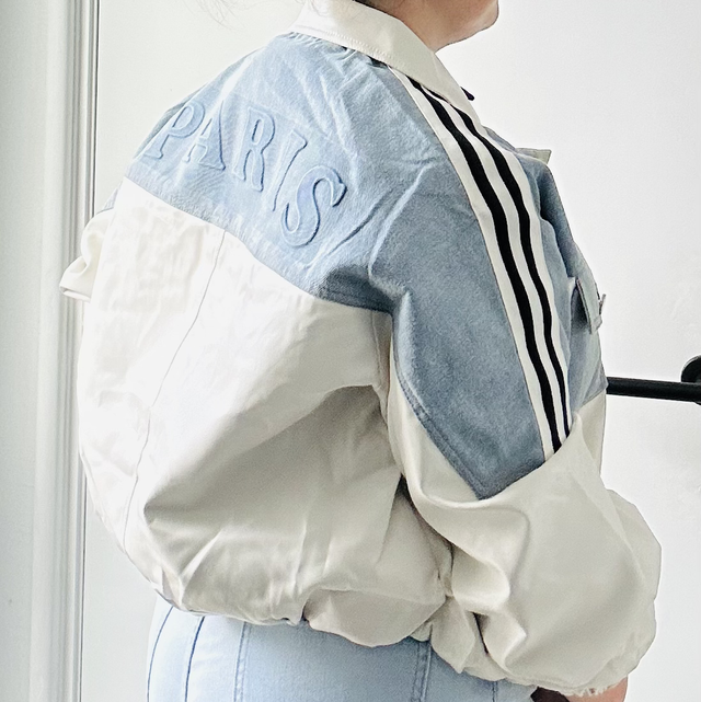 Jasje “Paris” spijkerstof/ leer 