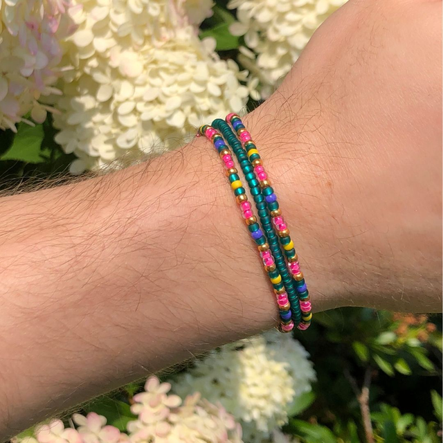 Paradijsvogel - Set van drie armbandjes