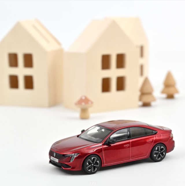 Peugeot 508 GT Hybrid 2023 Rouge Elixir norev 475831 1/43