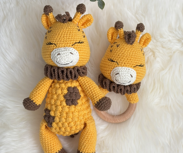 Doudou Girafe + Hochet