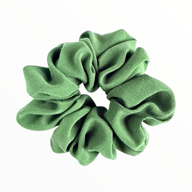 Chouchou en soie - Taille Classique - Vert profond 