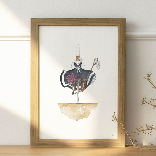 Affiche A4 - Bigoudène - La Bicyclette