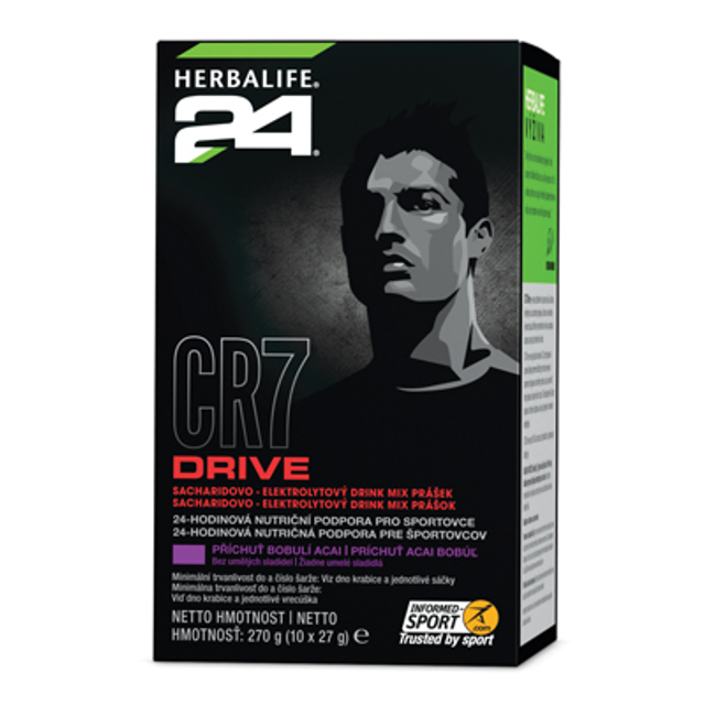 H24 CR7 Drive Bobule Acai 10 sáčků po 27g