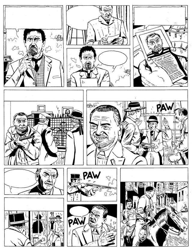 Planche originale de la Brigade de l'étrange