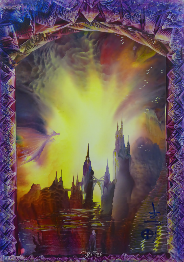 Dragon Castle : Poster Print A3