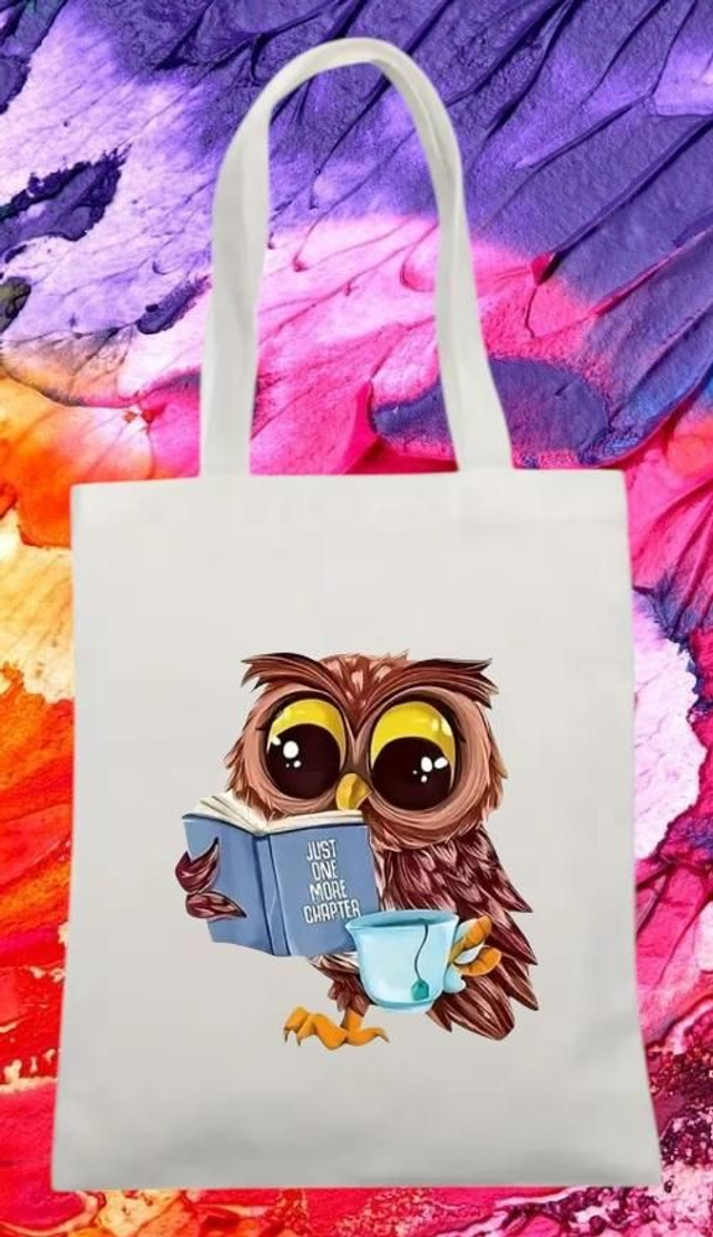 Lainentasche mit Eule 