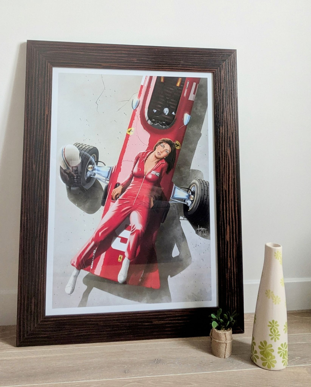 Grid Girl &quot;Champion&quot; &amp; la Ferrari 312