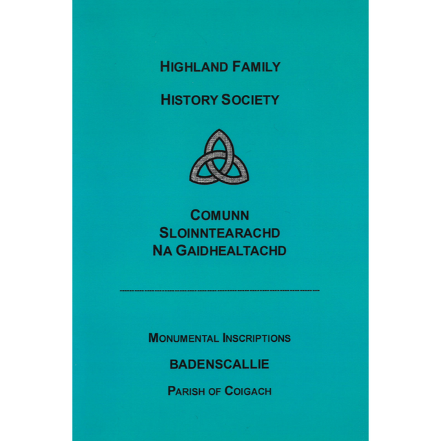 Badenscallie, Parish of Coigach Monumental Inscriptions