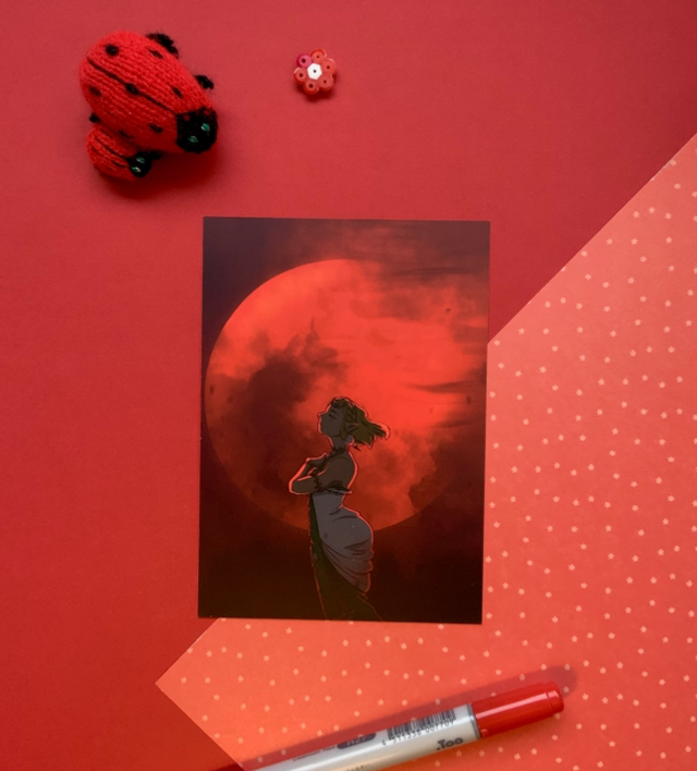 The blood moon - Legend of Zelda Print A6