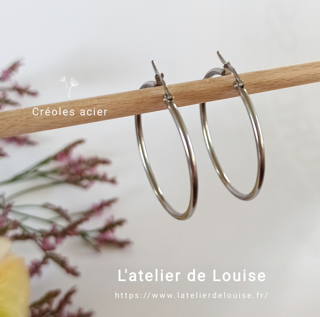 Créoles Acier inoxydable