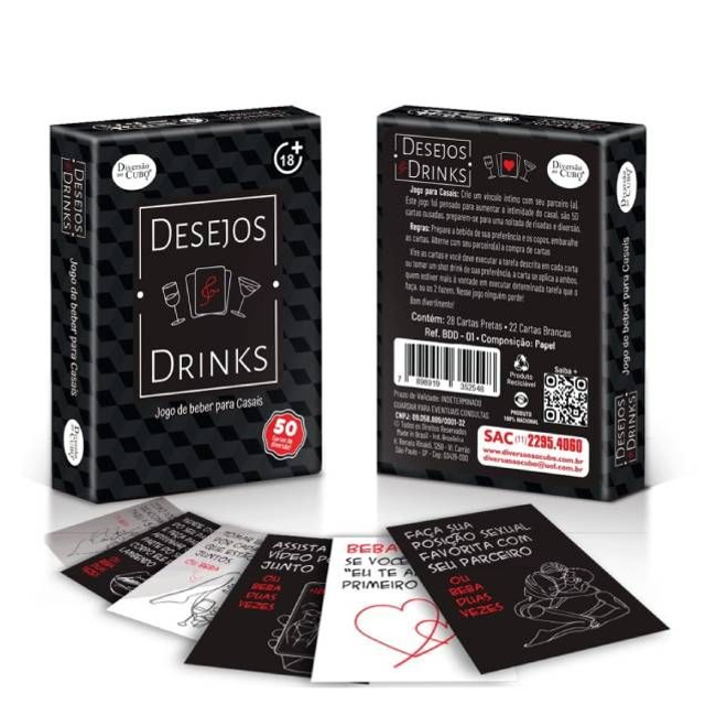 Jogo de Cartas Desejos e Drinks