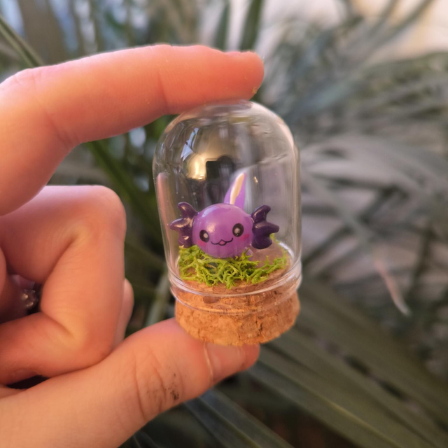 Toup'tit protecteur - Axolotl violet