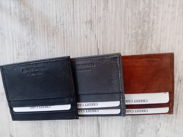 Portacarte uomo pelle marrone