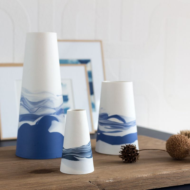 Vase - Grand - Horizons - Bleu