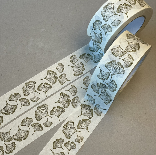 Klebeband Ginkgo grün 5cm/50m