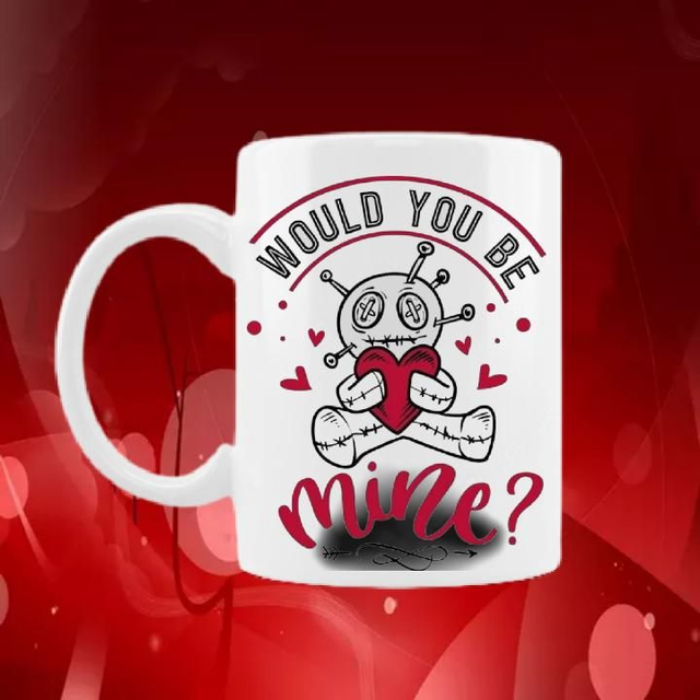Voodoo Doll Valentine's Day Mug
