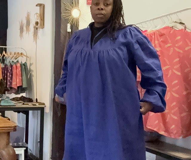 Robe Yemandja bleu Klein