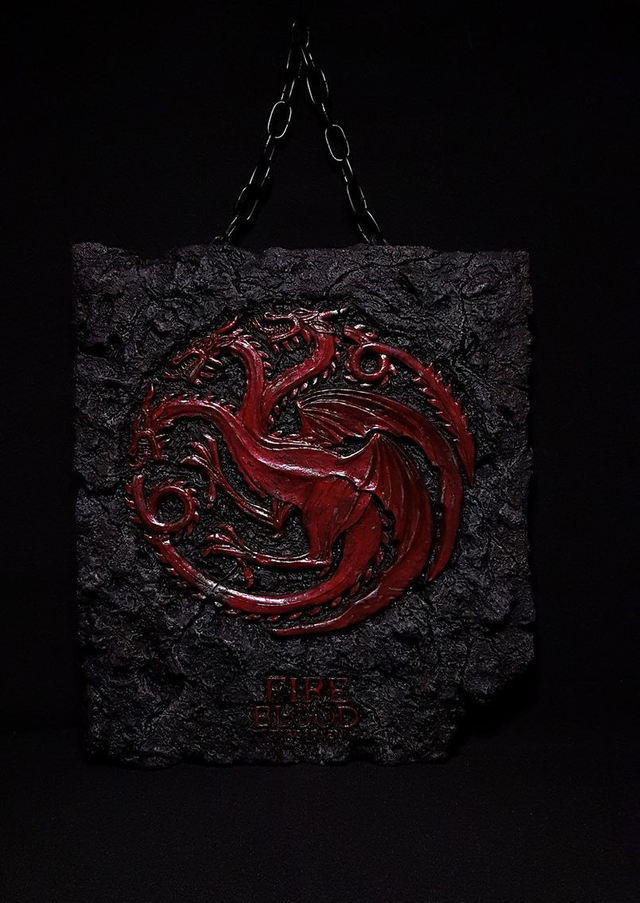 - Plaque House Targaryen - Game of Thrones