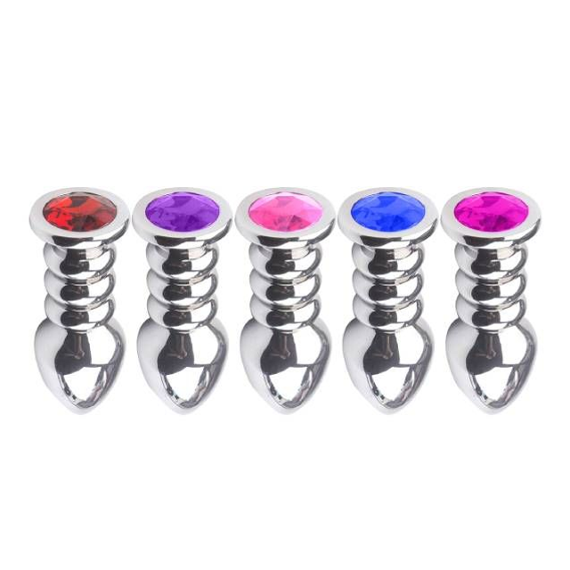 Plug Anal de Metal com Ondulações 