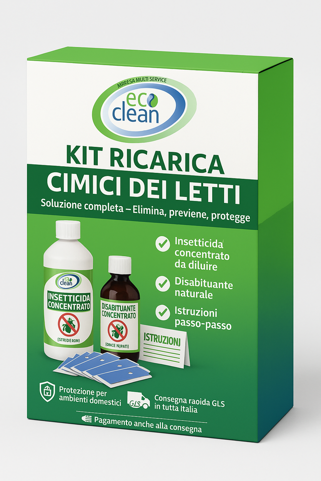 KIT RICARICA CIMICI DEI LETTI CON ISTRUZIONI PER L'USO E DPI INCLUSI