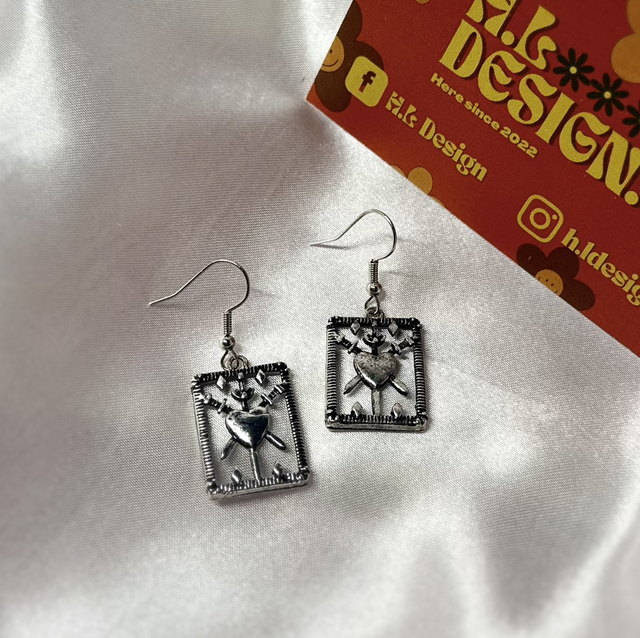 Sword Heart Earrings