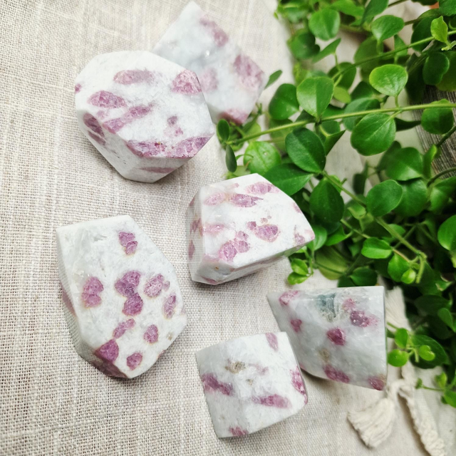 Pink Tourmaline freeforms 
