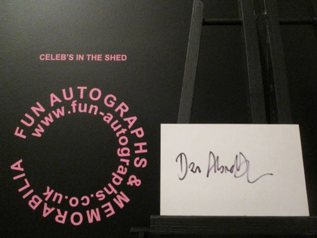 Dan Abnett Authentic Autographed Plain Index Card