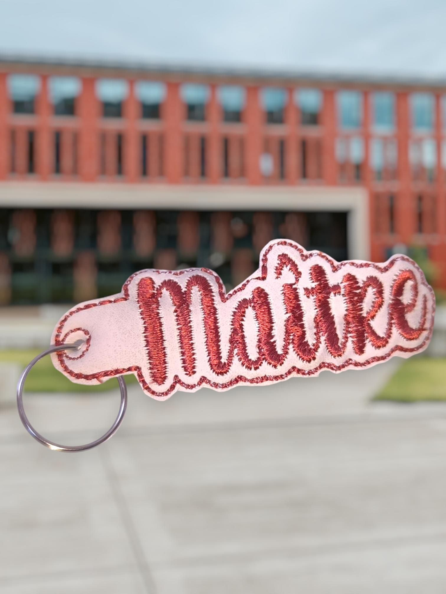 Porte clef maître marron 