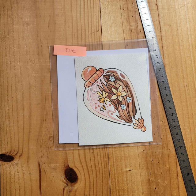 Aquarelle Originale - Potion Jonquille