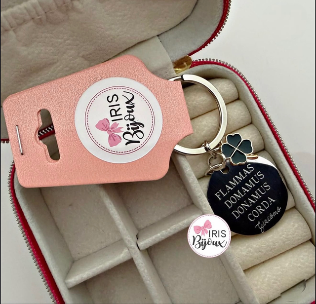 Portachiavi personalizzato tondo