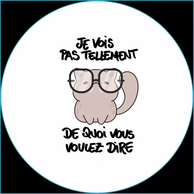 Le chat qui voit pas bien ce qu&#039;on veut dire