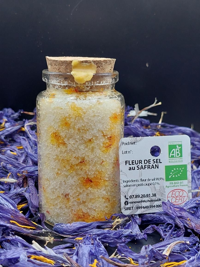 1-Fleur de sel IGP au safran bio 100g