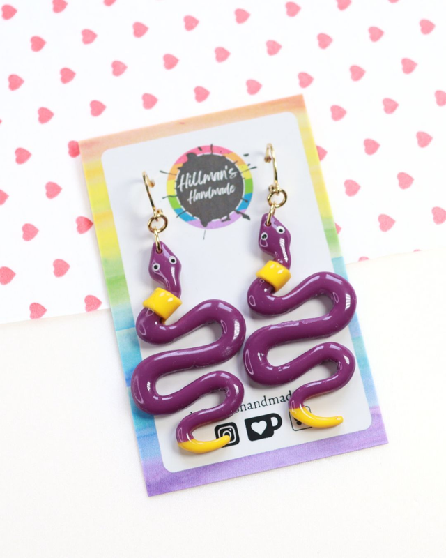 Ekans Inspired Huggies