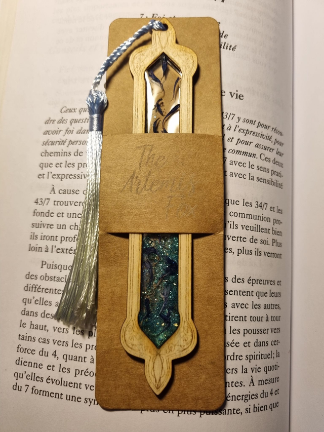 Marque-Grimoire #12 Bleuet et Paillettes