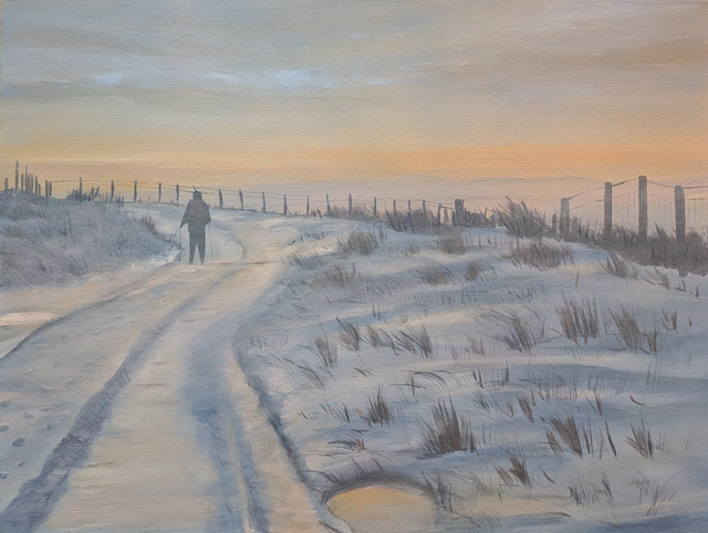 Misty Winter morning on Exmoor