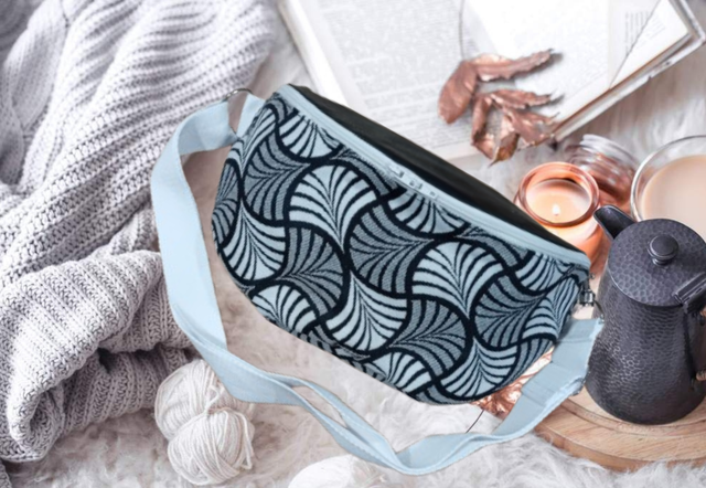 Sac banane tissu géométrique