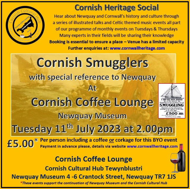 Illustrated Talk: Cornish Smugglers with special reference to Newquay