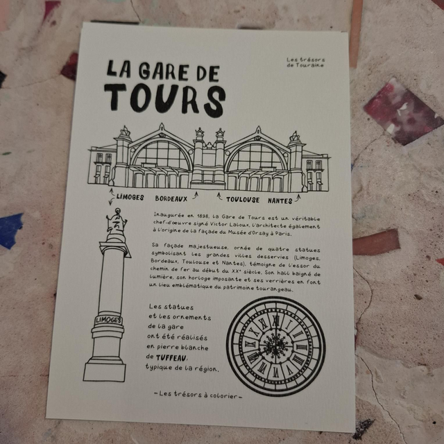 Lale-32 coloriage carte gare