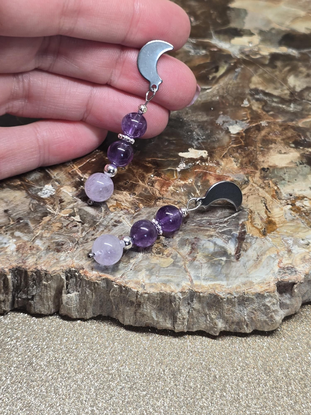 Boucles d'oreilles Améthyste